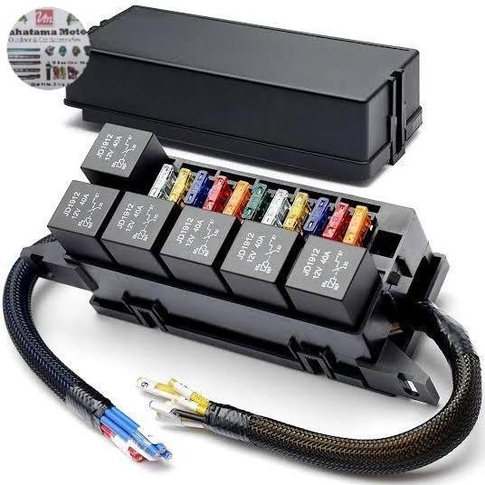 Promo Fuse box 6 relay 11 fuse universal Diskon