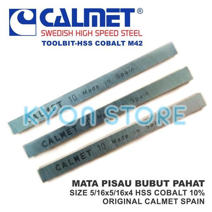Promo Mata Pisau Bubut Pahat Size 5/16X5/16X4" Hss Cobalt 10 M42 Calmet