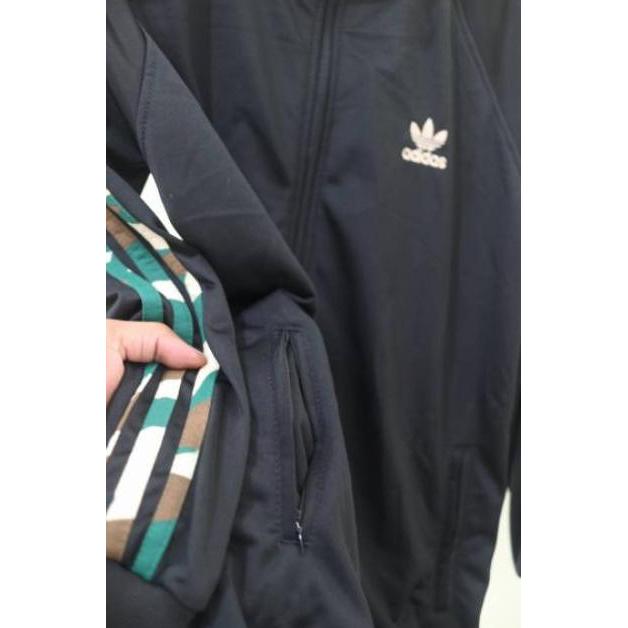 BIG PROMO Jaket Tracktop Adidas Strip Army Bahan Lotto Taiwan