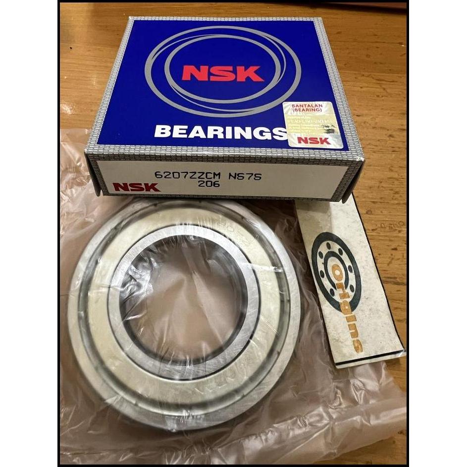 TERLARIS BEARING 6207 ZZ NSK ASLI JAPAN 6207ZZ
