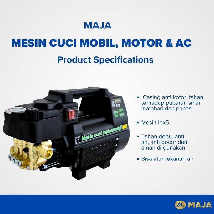 Jet Cleaner Maja All Type High Pressure Washer 120 Bar 450 Watt 600W 180 Bar - Mesin Cuci Kendaraan 