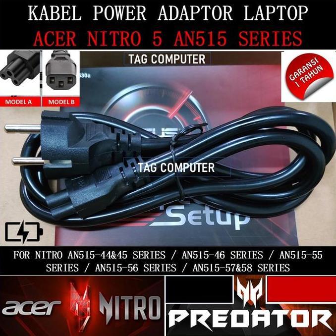 Kabel Power Adaptor Laptop Acer Nitro 5 Nitro 7 Original 3 Lubang Restock