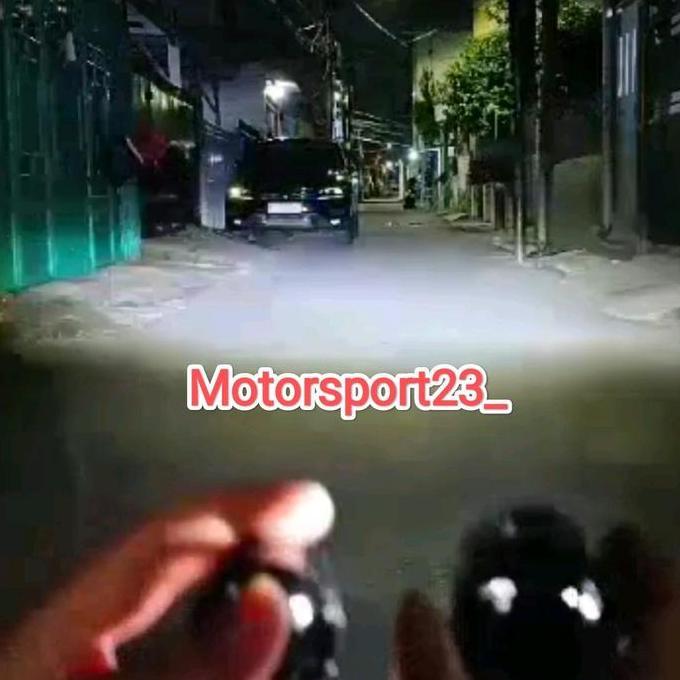 Yoi- Lampu Tembak Motor Mobil Lampu D2 Laser Plus Kipas Pendingin Lampu Sorot D2 High Putih Low Kuni