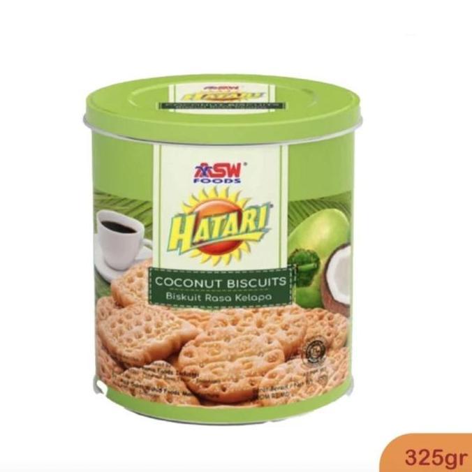 Hatari Coconut Biscuit Bulat 325 Gr Wafer Biskuit Lebaran Promo Lebaran