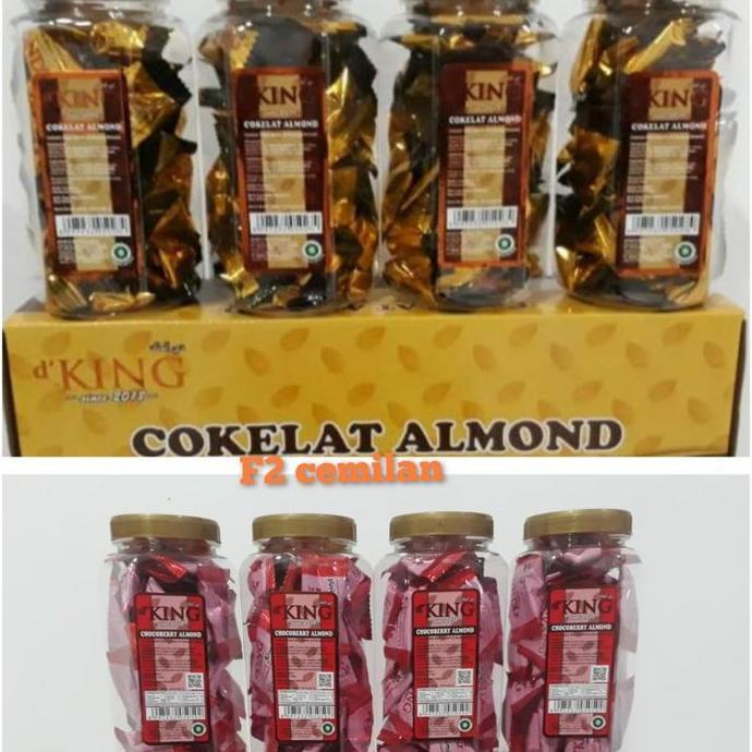 D KING ALMOND KEMASAN BOX/BONIBOL COKLAT ALMOND AS
