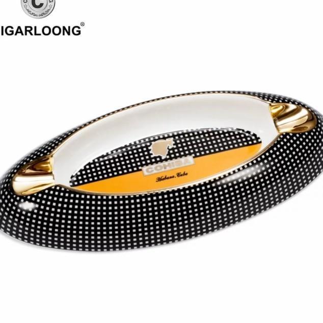 Cigar ashtray 2 slot large diameter