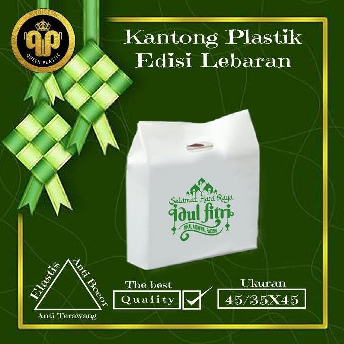 Isi 50Pcs Kantong Plastik Motif Idul Fitri Untuk Hampers Lebaran Promo Lebaran