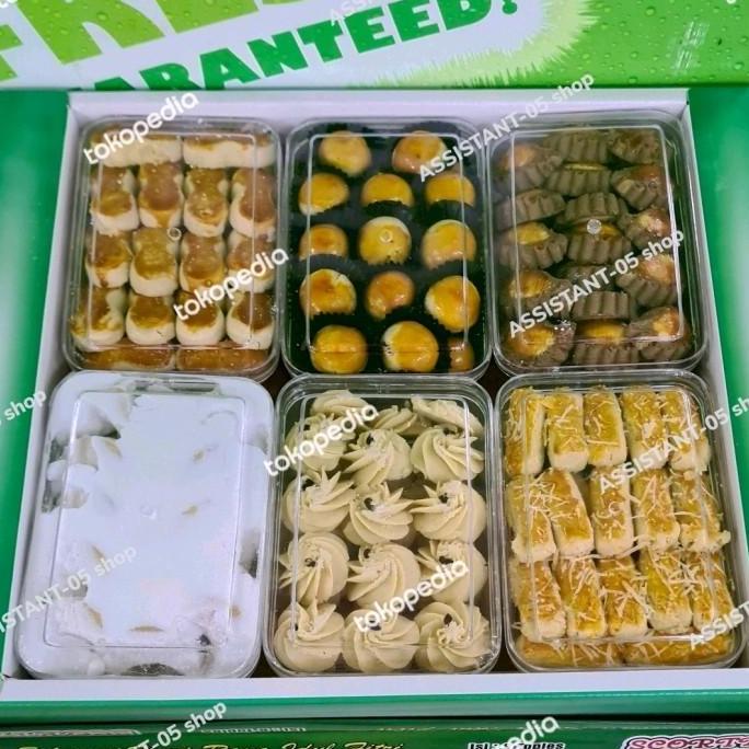 Paket Kue Kering Lebaran Isi 6 Toples Gift Kue Kering Kukis Promo Lebaran