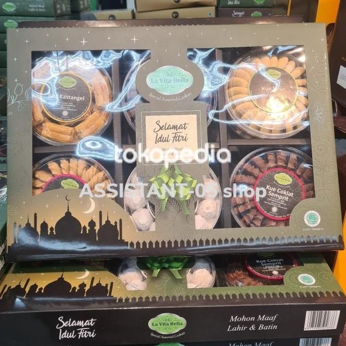 Paket Kue Lebaran Isi 6 Toples Gift Box Promo Lebaran