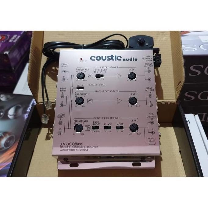 NEW CROSSOVER AKTIF 3WAY COUSTIC XM3C QBASS