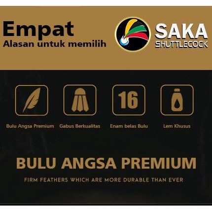 TERLARIS SHUTTLECOCK SAKA SHUTTLECOCK BADMINTON KOK BULUTANGKIS BADMINTON SK - A01