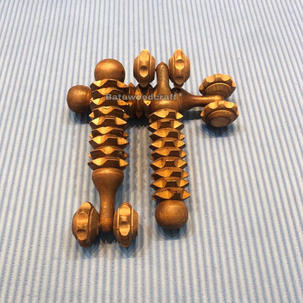 Alat Pijat Refleksi Terapi Kayu Roda Remas Tangan Murah