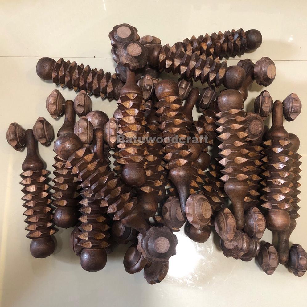 Alat Pijat Refleksi Terapi Kayu Roda Remas Tangan Bigdeal