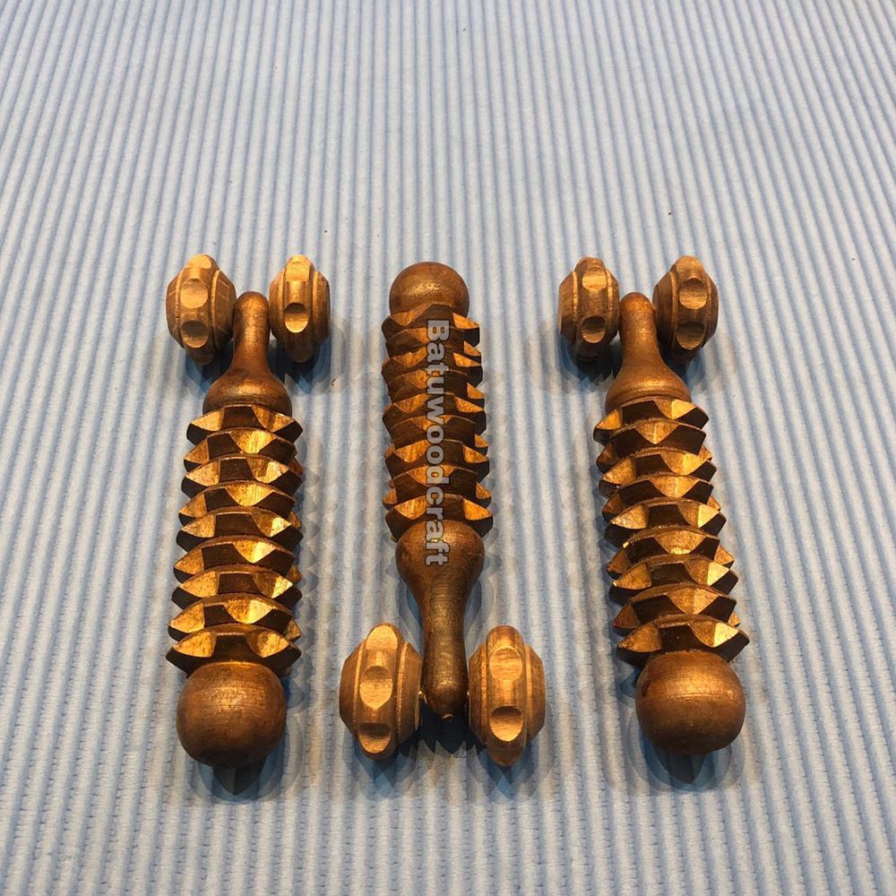 Alat Pijat Refleksi Terapi Kayu Roda Remas Tangan Murah