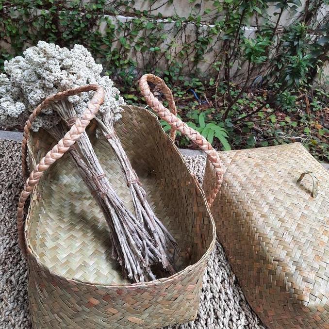 Tas Purun / Keranjang Anyaman Purun / Tas Hampers Purun E28