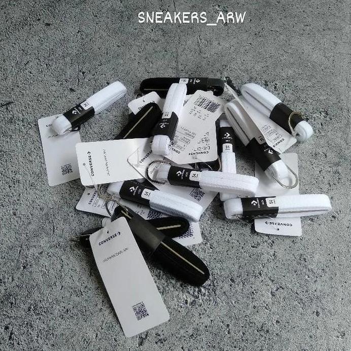 TALI SEPATU CONVERSE BLACK / WHITE ORIGINAL