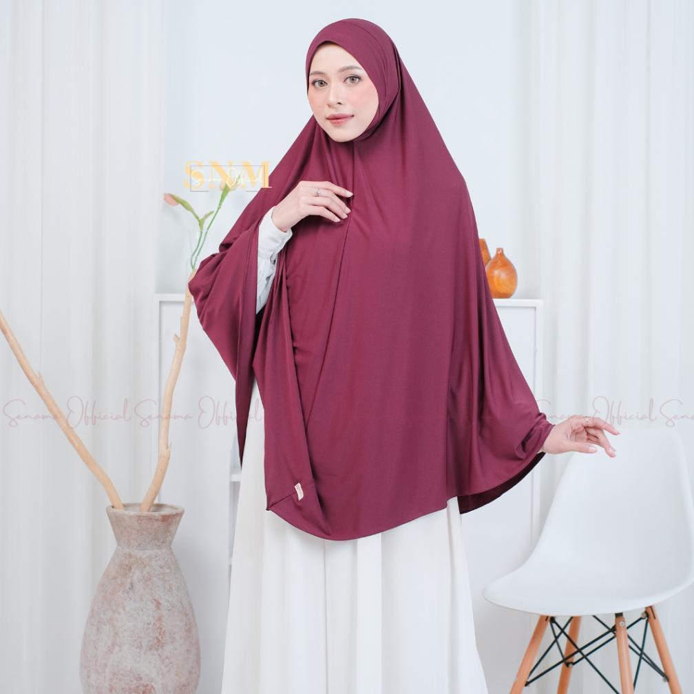 HOT SALE Khimar dagu Malay Jumbo - Hijab Instan soft pet Malay plus Dagu Jersey XXL Jumbo