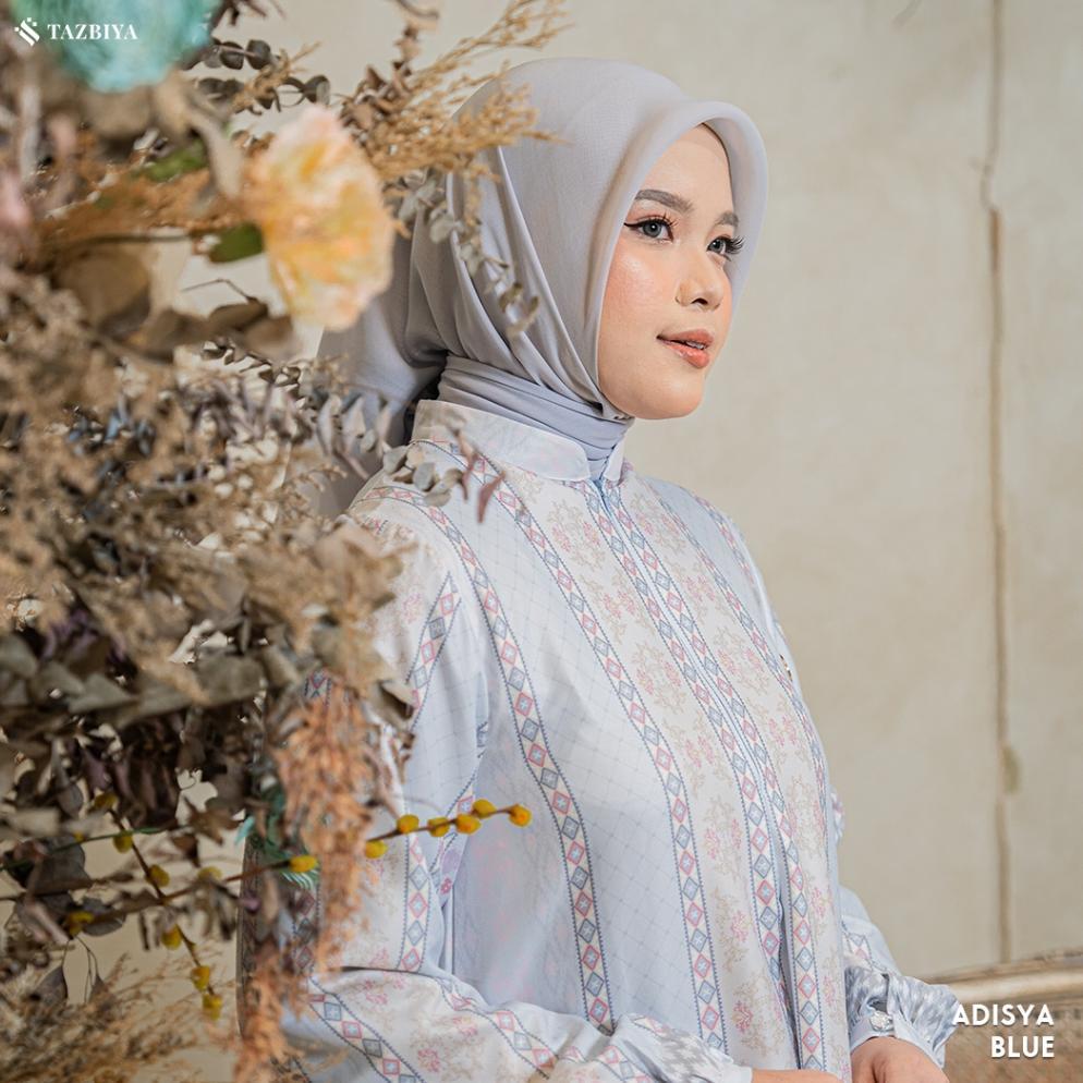 HOT DEALS TAZBIYA - Gamis Motif ADISYA I Dress Motif Premium I Busui Friendly I Dress Raya 2026