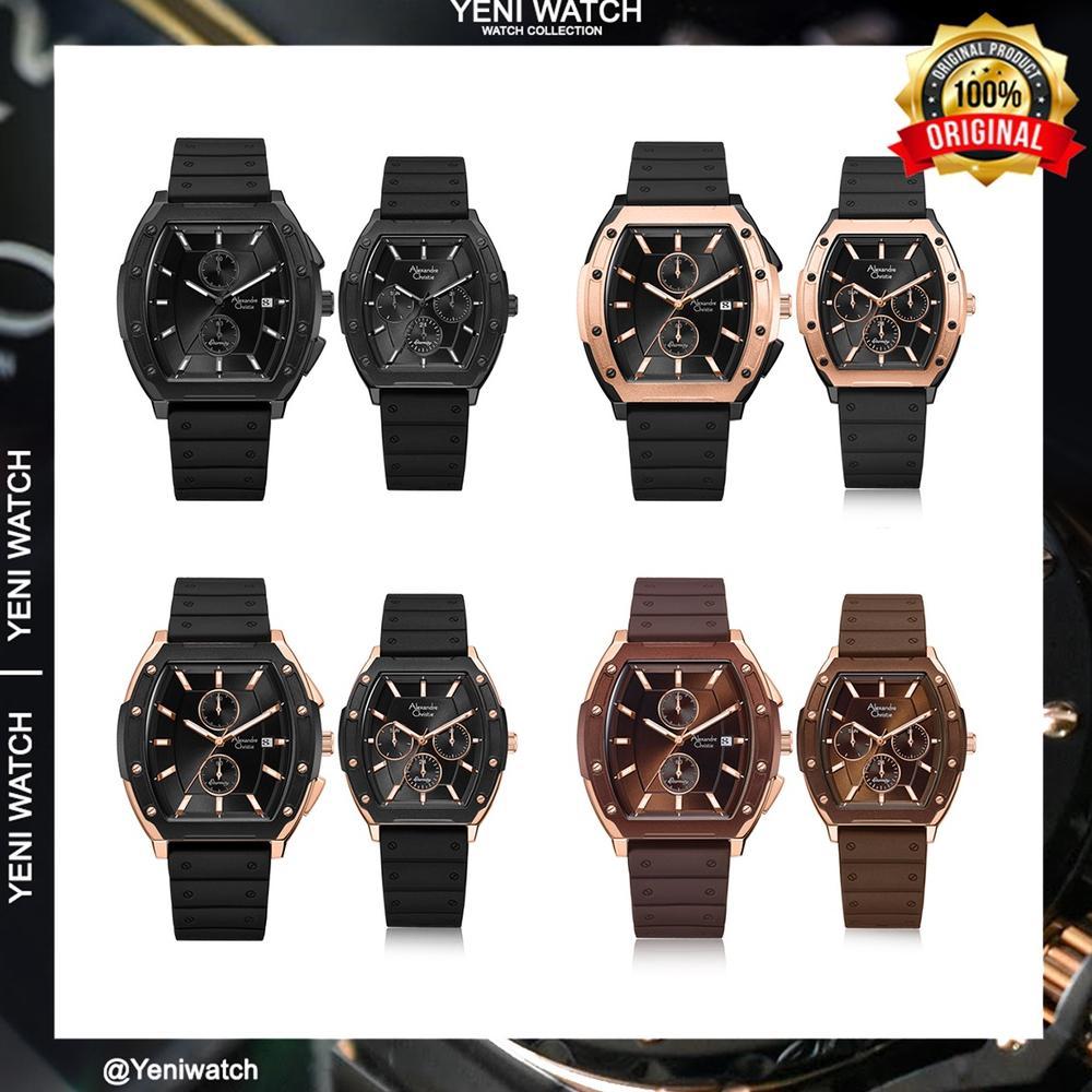 Alexandre Christie AC 6628 / Ac6628 Jam Tangan Rubber Original Garansi Resmi 1 Tahun