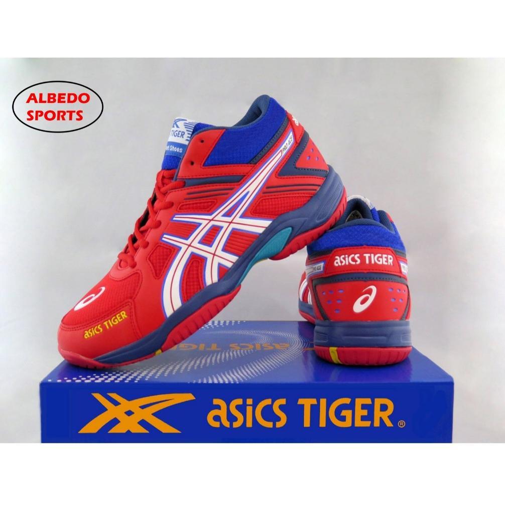 Hot Deals [Diskon Obral] Sepatu Tenis Asics Tiger Model Pr.Ace Mid Ori Indo Tennis