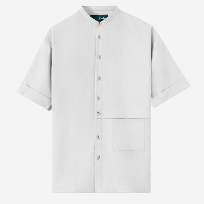 DUHA Baju Koko Lengan Pendek - Barq - White