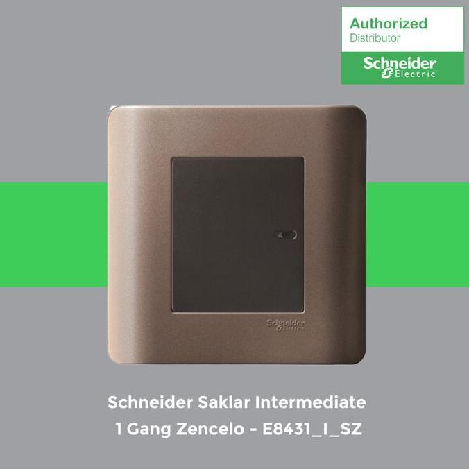 Promo Schneider Saklar Intermediate 1 Gang Zencelo - E8431_I_Sz