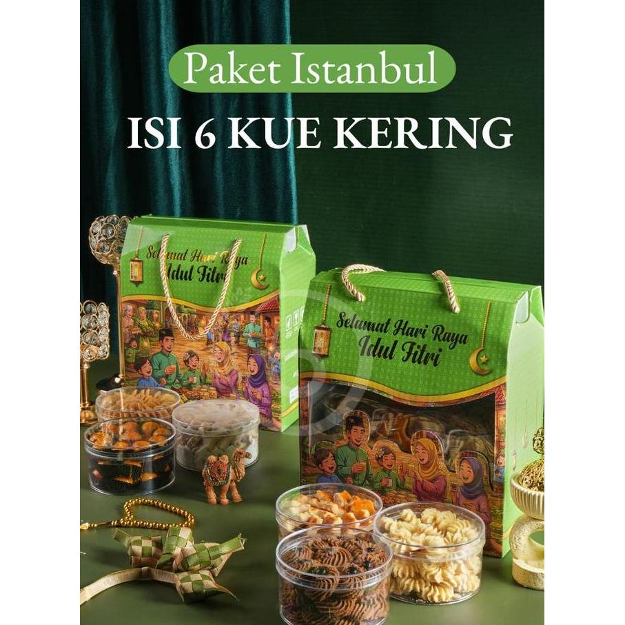 paket kue kering lebaran/Hampers kue kering isi 6 Premium