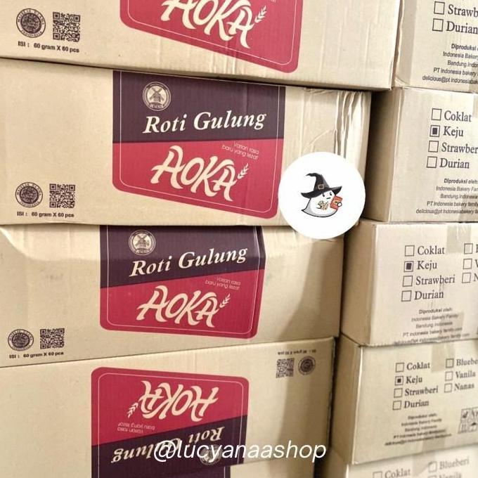 Roti Gulung Aoka 60 gr isi 60 pcs