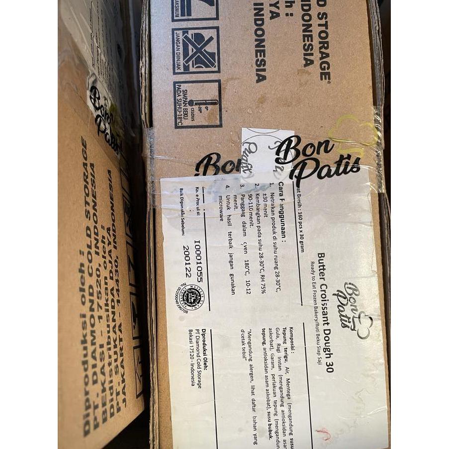 Butter croissant dough bonpatis frozen