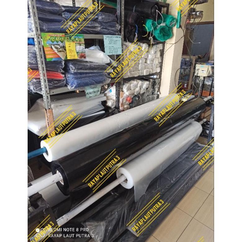 Readyy Stok Plastik Kolam Hitam PE 200 Micron 4M Tebal