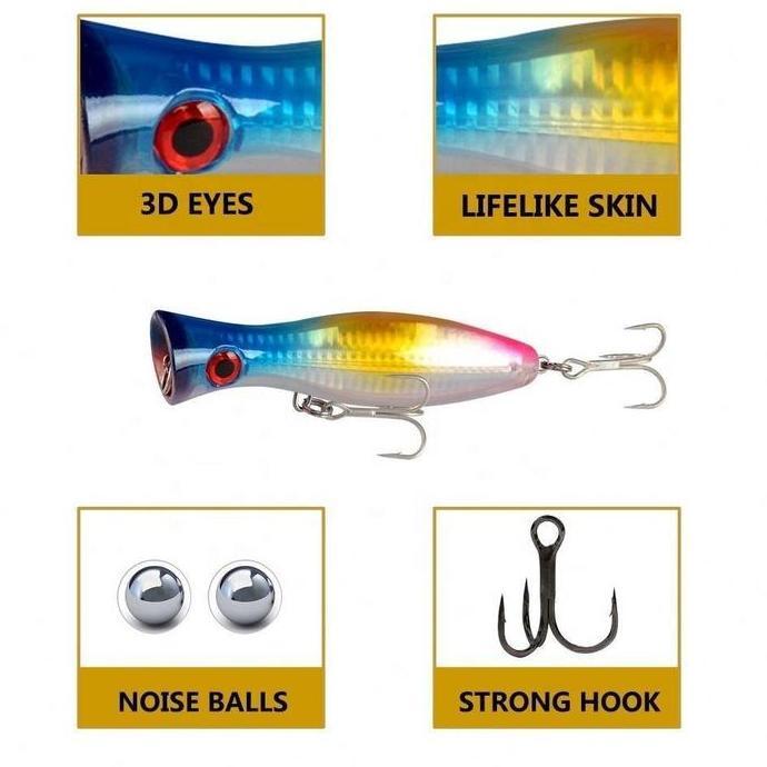 Sakanatsuri- Umpan Pancing 12Cm43G Permukaan Air Garam Mengambang Rocker Gt Umpan Pancing Umpan Kera