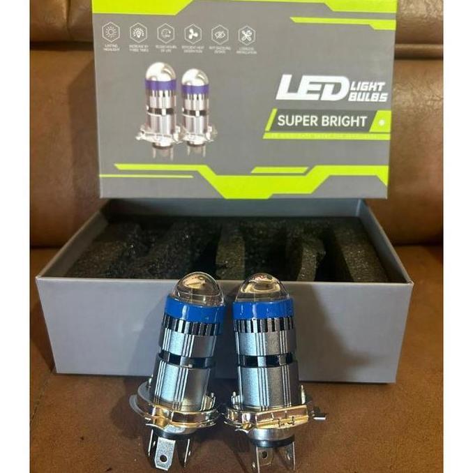 Promo H4 LASER DRAGON lampu mini laser pnp 50W projie mini biled led mobil motor Diskon