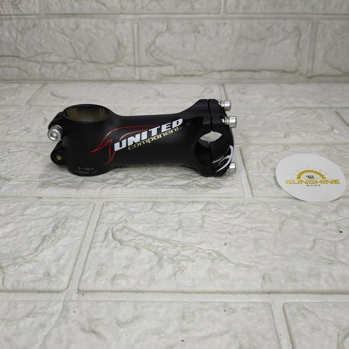 Stem UNITED XC-R Alloy 90mm 7 Derajat Untuk Stang Handlebar Standard 25.4 Steertube Fork Oversize 28
