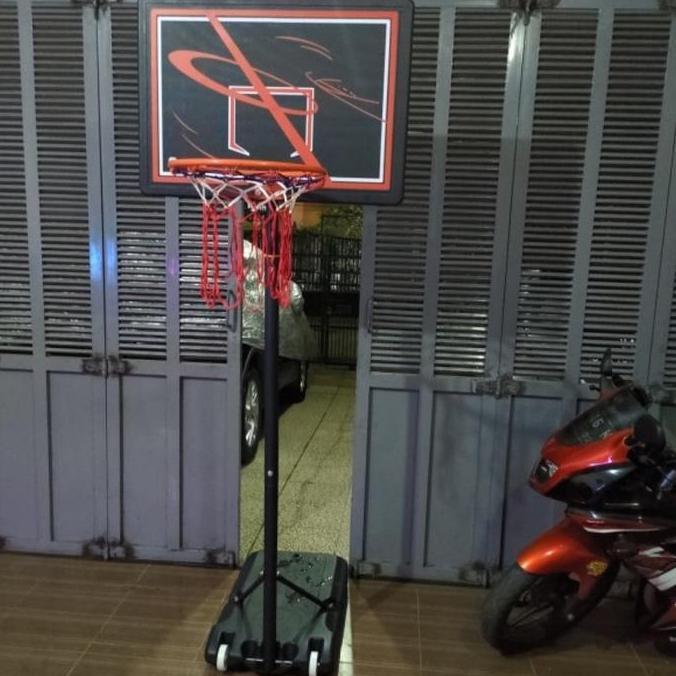 LANDSTRO STAND BASKET PORTABEL SET Tiang ring basket anak dan dewasa