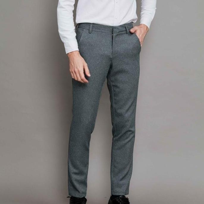 ZUITER - Basic Pants | Celana bahan kantor kerja formal slimfit panjang pria