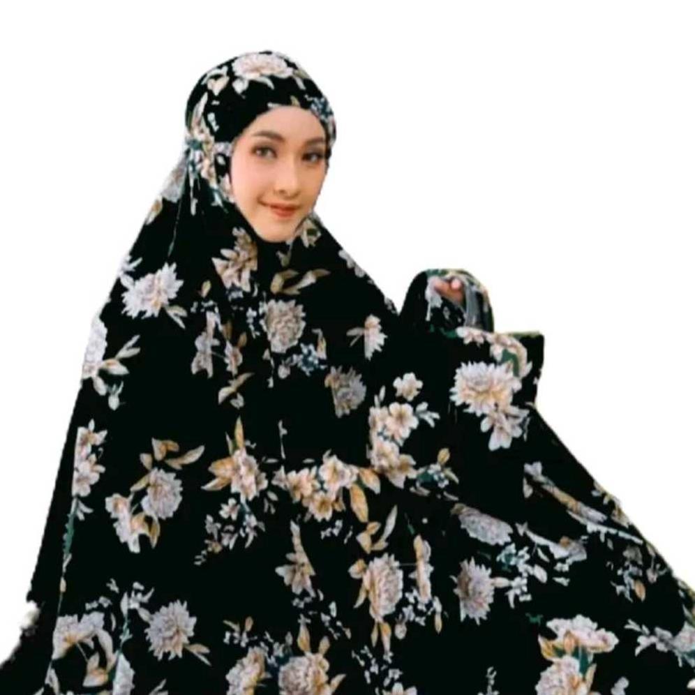 KHONJIELABS MUKENA RAYON MOTIF SAKURA / MUKENA BALI JUMBO / MUKENA TRAVELING / MUKENA LEBARAN / MUKE