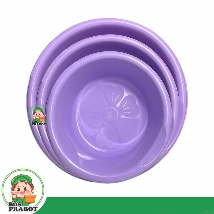 Sumimase- Baskom Plastik Beranak Isi 3 Pcs / Baskom Pink / Baskom Ungu
