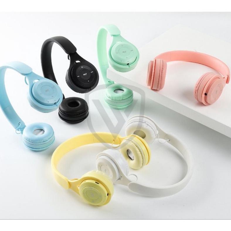 BIG PROMO OUTRED HEADSET BLUETOOTH BANDO MACARON  Y08 HEADPHONE SUPER BASS STEREO WIRELESS ORIGINAL