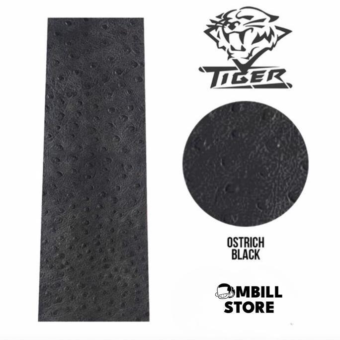 Leather Ostrich Black Wrap / Kulit .USA