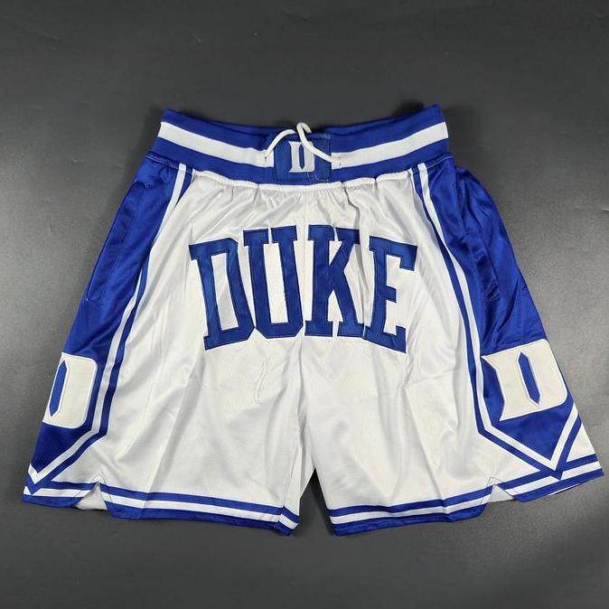BORDIR Celana Basket JD Duke University Putih Basketball Shorts