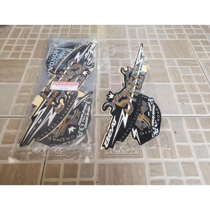 Stiker Bodi Lis Body Striping Beat Street 2020 Hitam