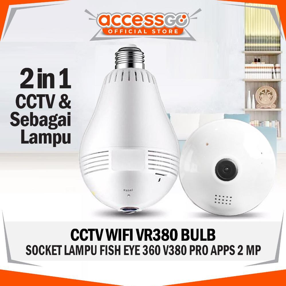 CamKeamanan- Kamera CCTV Lampu Bohlam VR380 FISH EYE - Tech.Zone ORIGINAL BERGARANSI