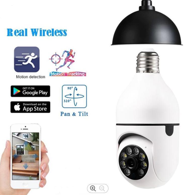 CamKeamanan- CCTV Bohlam Lampu V380 Pro Ip Camera 1080p HD Wireless CCTV WIFI Full HD 1080p Aplikasi