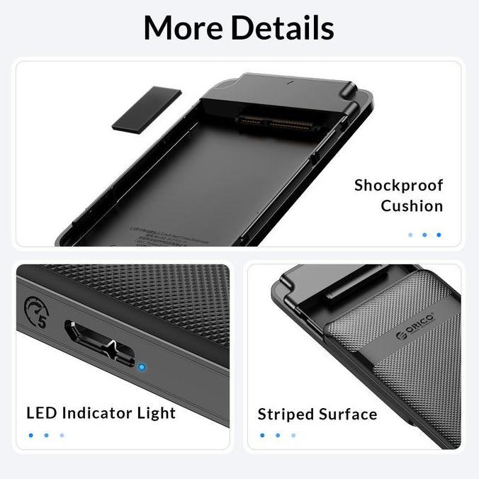 Hozon- Orico 2.5 Inch Usb3.0 Usb-A To C Hard Drive Enclosure - 2577C3 - 2577C3-V1