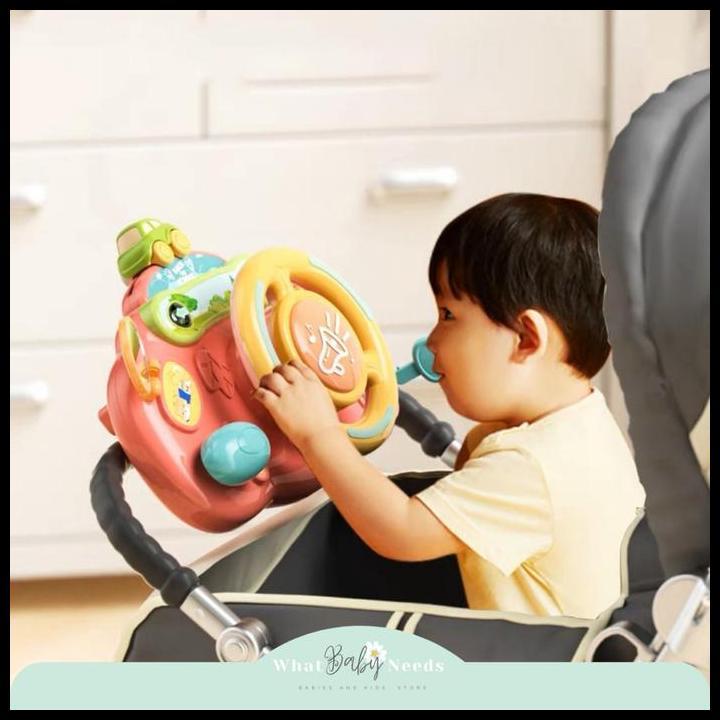Ken Multifunction Steering Wheel / Mainan Setir Mobil Anak / Mainan Setir Stroller 100% Original
