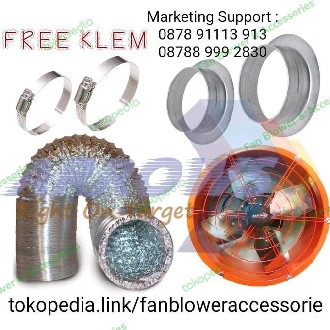 Blower Dapur Blower Hood Blower Kitchen Booster Fan 16 Inch PAKET