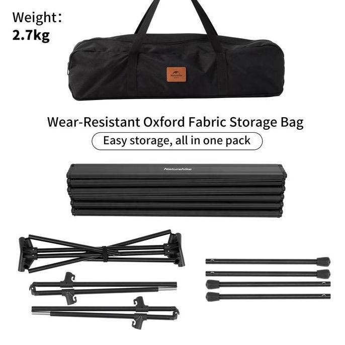 Meja naturehike CNH22JU037 aluminium alloy table FT11 meja camping