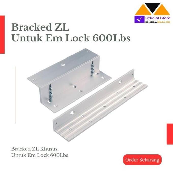 TERMURAH - Bracket ZL Electro Magnetic Lock 600 Lbs Bracket EM Lock 600 Lbs