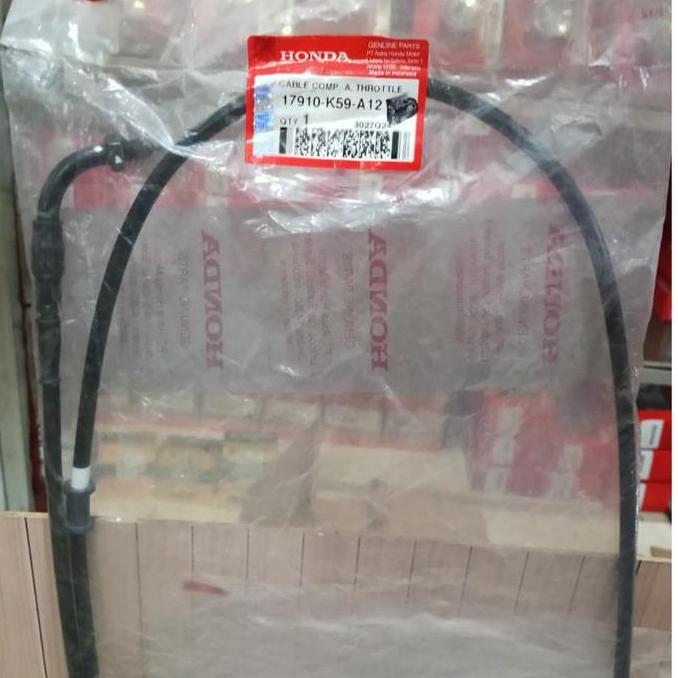 PROMO 17910-K59-A12 17910-K59-A12 KABEL GAS A ATAS B BAWAH VARIO 125 ESP, VARIO 150 ESP HARGA MURAH
