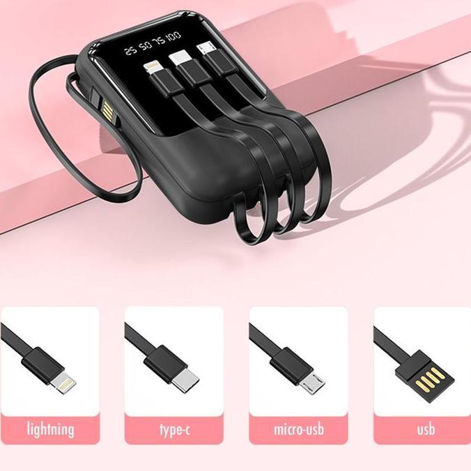 INONE DX567 12000mAh Super Lightweight Palm Size Powerbank with LED